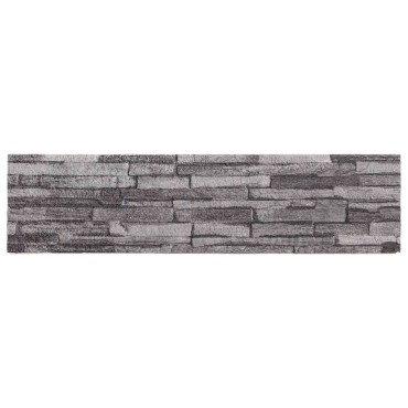 vidaXL Πάνελ τοίχου 10 τμχ. 100 x 25 cm Ανθρακί Αφρός EPS