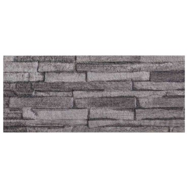 vidaXL Πάνελ τοίχου 10 τμχ. 100 x 25 cm Ανθρακί Αφρός EPS
