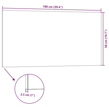 vidaXL Πάνελ τοίχου 5 τμχ. 100 x 50 cm Καφέ Αφρός EPS