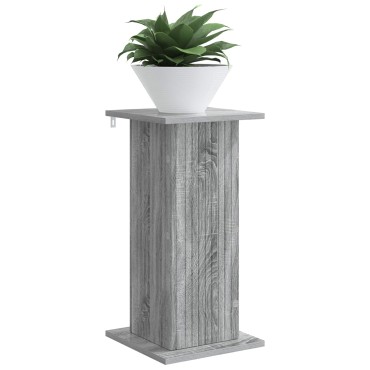 vidaXL Βάση φυτών Γκρι Sonoma 30,5 x 30 x 60,5 εκ Επεξεργασμένο Ξύλο