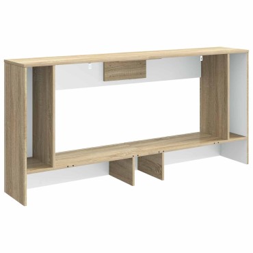 vidaXL Τραπέζι κονσόλας Ριγέ Δρύς Sonoma 155x29x74cm