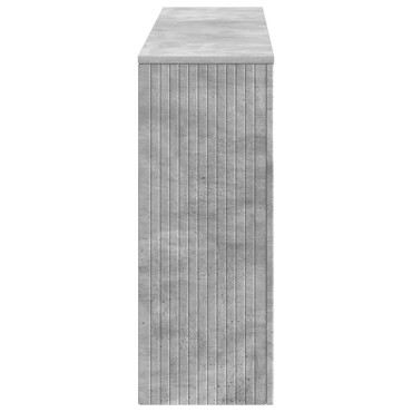 vidaXL Τραπέζι κονσόλας Ριγέ Σκυρόχρωμο Γκρι 155x29x74cm
