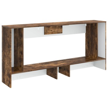 vidaXL Τραπέζι κονσόλας Καπνιστή Δρυς 155x29x74cm