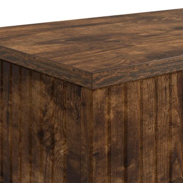vidaXL Τραπέζι κονσόλας Καπνιστή Δρυς 155x29x74cm