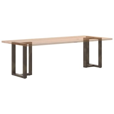 vidaXL Πόδια Τραπεζαρίας σε Σχήμα Τ, 2 τεμ. Μαύρο 60x35x(72-73)cm Ατσάλι