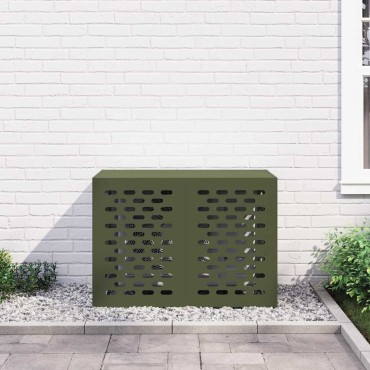 vidaXL Κάλυμμα κλιματιστικού Λαδί 100 x 50 x 70 cm