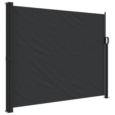 vidaXL Σκίαστρο Πλαϊνό Συρόμενο Μαύρο 160 x 500 εκ.