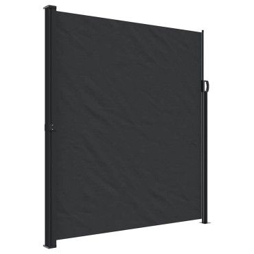 vidaXL Σκίαστρο Πλαϊνό Συρόμενο Μαύρο 220 x 600 εκ.