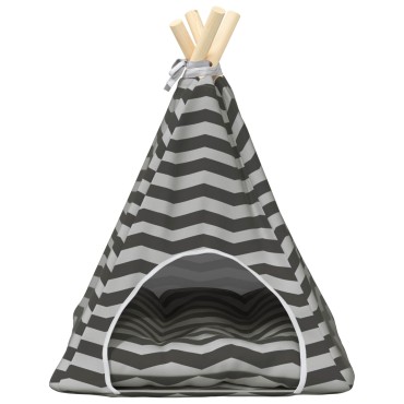vidaXL Teepee για κατοικίδια με μαξιλάρι 40 x 40 x 50 cm Πολυεστέρας