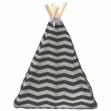 vidaXL Teepee για κατοικίδια με μαξιλάρι 40 x 40 x 50 cm Πολυεστέρας