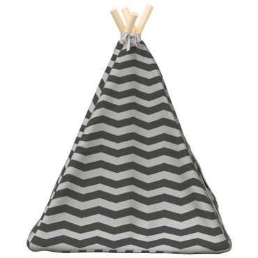 vidaXL Teepee για κατοικίδια με μαξιλάρι 50 x 50 x 60 cm Πολυεστέρας