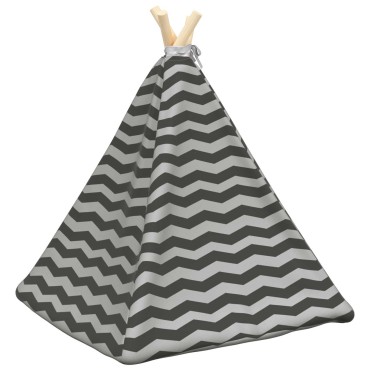 vidaXL Teepee για κατοικίδια με μαξιλάρι 50 x 50 x 60 cm Πολυεστέρας