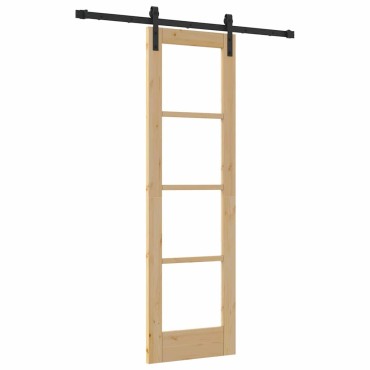 vidaXL Συρόμενη Πόρτα ORKDAL Φυσικό 61 x 198,5 εκ.
