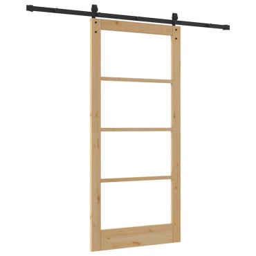 vidaXL Συρόμενη Πόρτα ORKDAL Φυσικό 93 x 202 cm