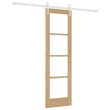 vidaXL Συρόμενη Πόρτα Φυσικό 61 x 198,5 εκ.