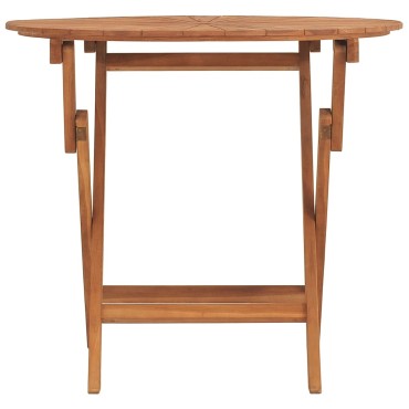 vidaXL Τραπέζι Κήπου Πτυσσόμενο 85x75cm Μασίφ Ξύλο Teak 1 τεμ.