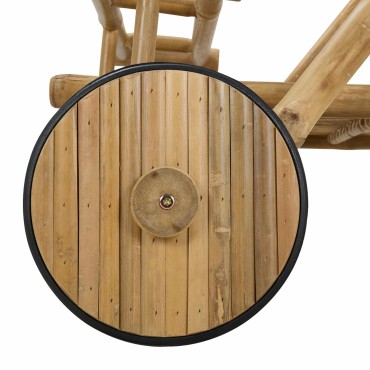 vidaXL Τρόλεϊ Υπηρεσίας με Ρόδες Φυσικό 79x67,5x84cm Μπαμπού