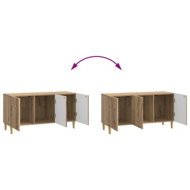 vidaXL Ντουλάπι TV 99x34,5x50cm Artisan Δρυς Επεξεργασμένο Ξύλο