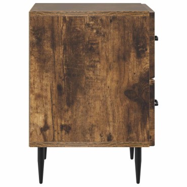 vidaXL Κομοδίνο Καπνισμένο Ξύλο Δρυός 43x34,5x47,5 εκ 1 τεμ.