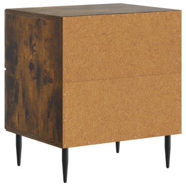 vidaXL Κομοδίνο Καπνισμένο Ξύλο Δρυός 43x34,5x47,5 εκ 1 τεμ.