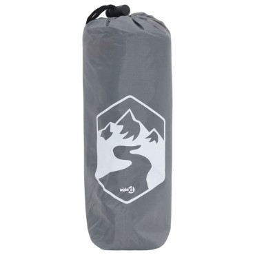 vidaXL Πόντσο Βροχής με Κουκούλα 2 σε 1 Γκρι/Πράσινο 223 x 145 εκ.