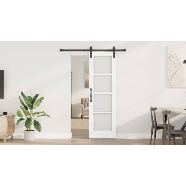 vidaXL Συρόμενη Πόρτα ORKDAL Λευκό 61 x 198,5 εκ.