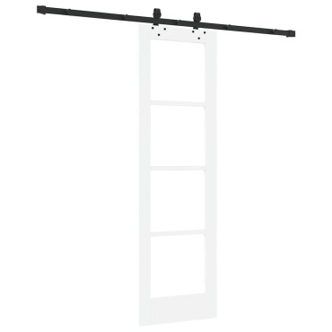 vidaXL Συρόμενη Πόρτα ORKDAL 61 x 198,5 εκ. Λευκό και Μαύρο