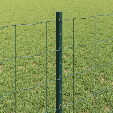 vidaXL Περίφραξη Euro με Στήλη 25x0,8 m PVC-Επικαλυμμένο Ατσάλι