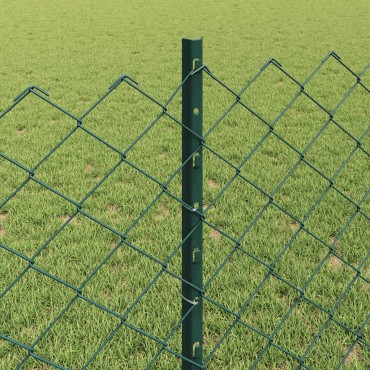 vidaXL Συρματόπλεγμα Περίφραξης με Πάσσαλο 25x0,8 m