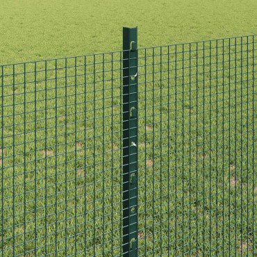 vidaXL Συρματόπλεγμα με Στυλίς 25x0,8 m PVC-Επικαλυμμένο Ατσάλι