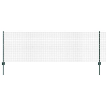 vidaXL Συρματόπλεγμα με Στυλίς 50x0,8 m PVC-Επικαλυμμένο Ατσάλι