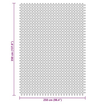 vidaXL Χαλί Σκηνής Ανθρακί 3,5x2,5 μ.