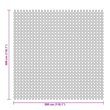 vidaXL Χαλί Σκηνής Ανθρακί 3x3 μ.