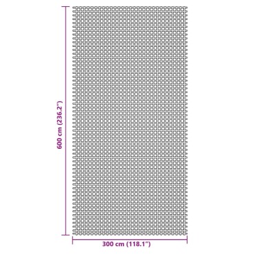 vidaXL Χαλί Σκηνής Ανθρακί 6x3 μ.