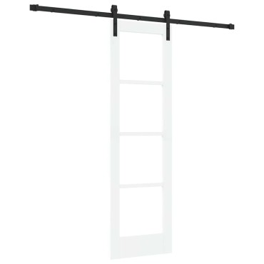 vidaXL Συρόμενη Πόρτα ORKDAL Λευκό και Μαύρο 61 x 198,5 εκ.