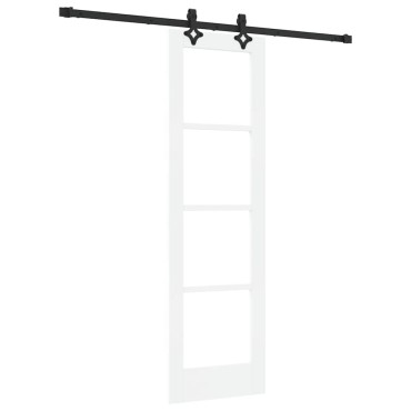 vidaXL Συρόμενη Πόρτα ORKDAL Λευκό και Μαύρο 61 x 198,5 εκ.