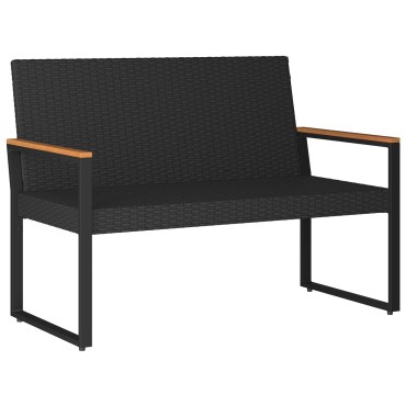 vidaXL Εξωτερικός πάγκος 2 -Seater 107x61x80cm συνθετικό ρατάν