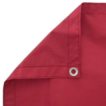 vidaXL Οθόνη Μπαλκονιού Κόκκινο 110 x 400 cm Ύφασμα Όξφορντ
