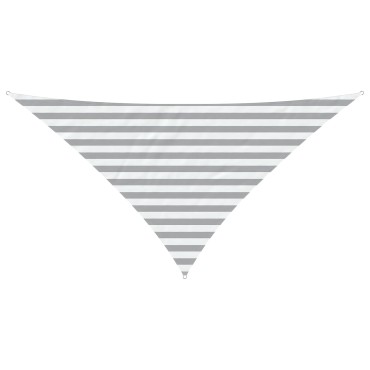 vidaXL Πανί σκιάς Ανοιχτό Γκρι και Λευκό 2,5 x 2,5 x 3,5 m