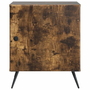 vidaXL Κομοδίνο Καπνισμένο Ξύλο Δρυός 43x34,5x50 εκ 1 τεμ.