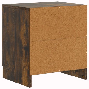 vidaXL Κομοδίνο Καπνισμένο Ξύλο Δρυός 43x34,5x47cm 1 τεμ.