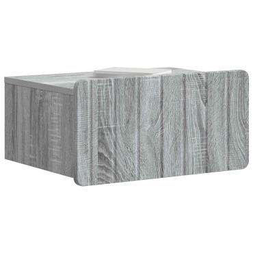 vidaXL Τοίχου Κρεμαστό Κομοδίνο Γκρι Sonoma 49x34,5x24cm 1 τεμ.