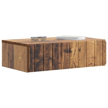 vidaXL Τραπεζάκι Τοίχου Παλαιωμένο ξύλο 59x34,5x17cm