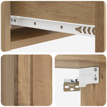 vidaXL Τραπεζάκι Τοίχου 59x34,5x17cm Επεξεργασμένο Ξύλο