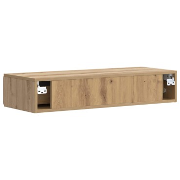 vidaXL Τραπεζάκι Τοίχου 87,5x34,5x17cm Επεξεργασμένο Ξύλο