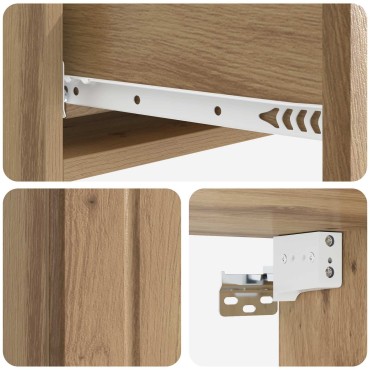 vidaXL Τραπεζάκι Τοίχου 87,5x34,5x17cm Επεξεργασμένο Ξύλο