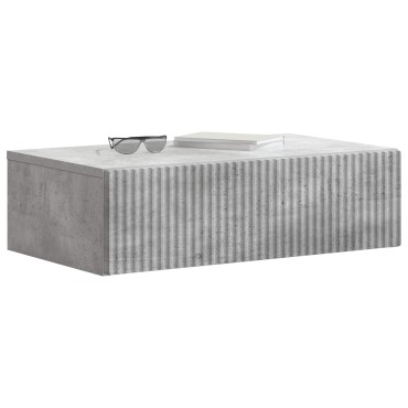 vidaXL Τραπεζάκι Τοίχου Γκρι Σκυροδέματος 59x34,5x17cm