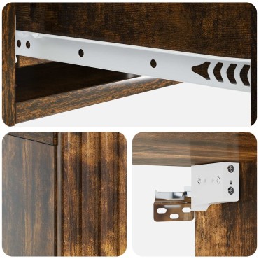 vidaXL Τραπεζάκι Τοίχου 59x34,5x17cm Επεξεργασμένο Ξύλο