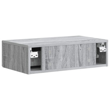 vidaXL Τραπεζάκι Τοίχου 59x34,5x17cm Επεξεργασμένο Ξύλο