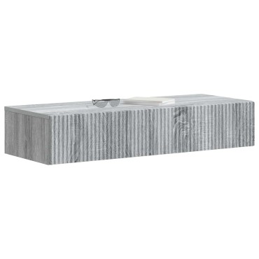 vidaXL Τραπεζάκι Τοίχου Γκρι Sonoma 87,5x34,5x17cm